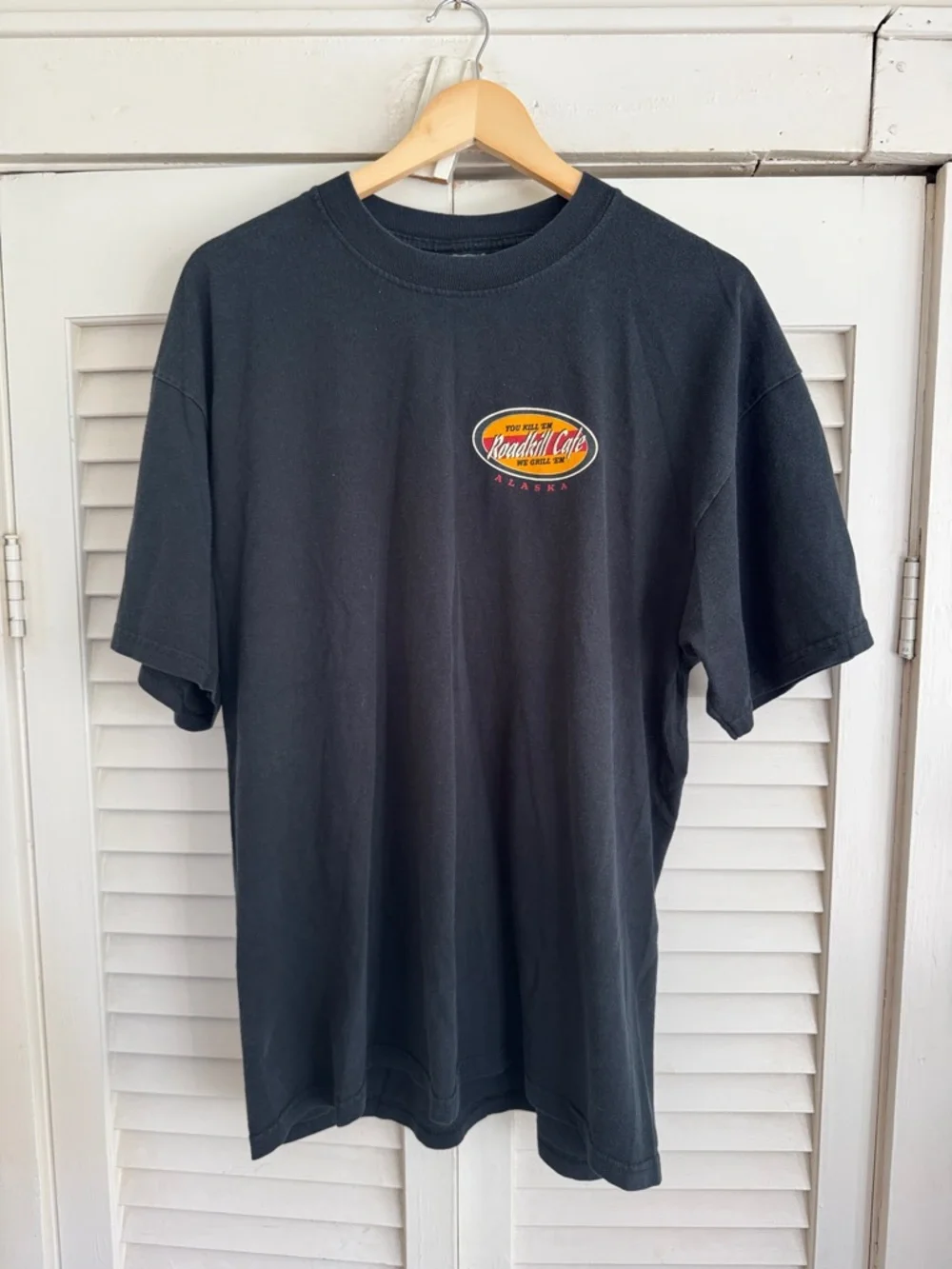 Vintage 90s Roadkill Cafe Alaska T-shirt size L - Picture 3 of 3